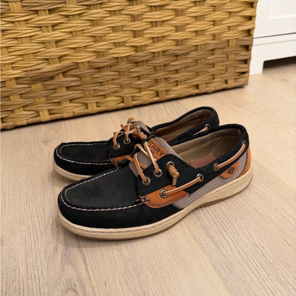 Sperry Black and Brown Loafers